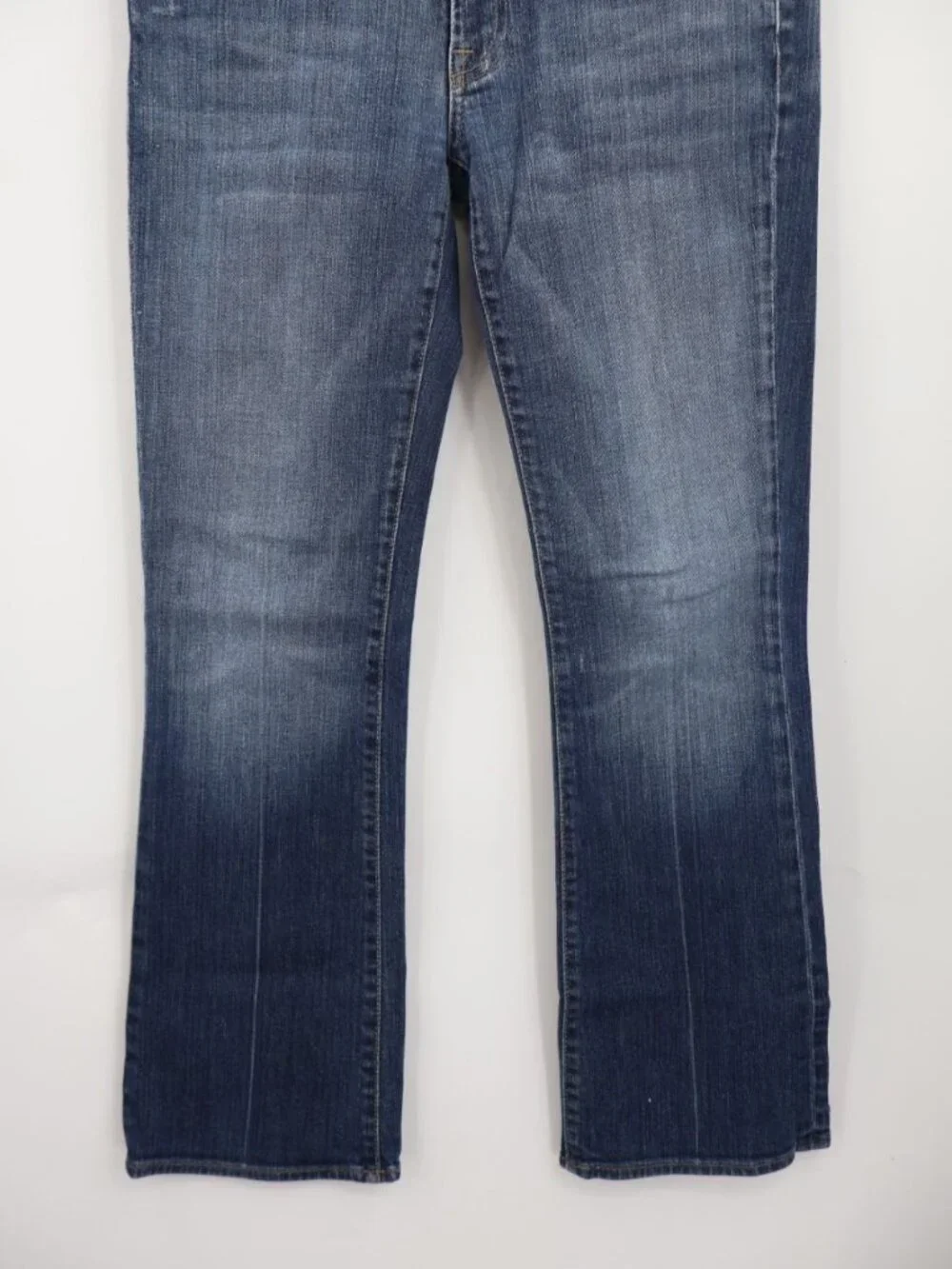 7 For All Mankind Flip Flop Y2K Boot Cut Womens Jeans Sz 29x28 Distressed
